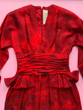 Load image into Gallery viewer, Scarlet Silk Nina Ricci Dress