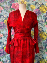 Load image into Gallery viewer, Scarlet Silk Nina Ricci Dress