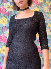 Load image into Gallery viewer, Ribbon Lace Black & White Dress