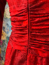 Load image into Gallery viewer, Scarlet Silk Nina Ricci Dress