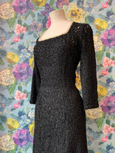 Load image into Gallery viewer, Ribbon Lace Black & White Dress