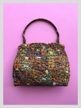 Load image into Gallery viewer, Silk Feather Motif Handbag