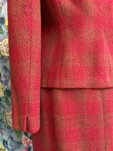 Load image into Gallery viewer, Raspberry Tweed Skirt Suit