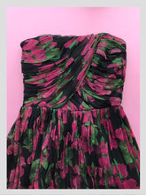 Load image into Gallery viewer, Midnight Florals Chiffon Cocktail Dress from Dress, in Bridport