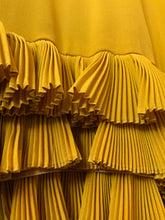 Load image into Gallery viewer, Rochas Mustard Pleated Blouse