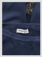 Load image into Gallery viewer, Knitted Navy Tasseled Trousers from Dress, in Bridport