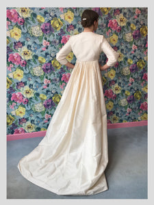 Ivory Satin & Lace Gown w/ Bolero from Dress, in Bridport
