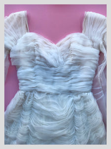 White Tiered Ruffle Cocktail Dress from Dress, in Bridport