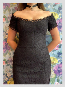 Catherine Walker Black Lace Dress