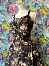 Load image into Gallery viewer, Frank Usher Noir Floral Cocktail Dress