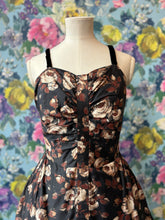Load image into Gallery viewer, Frank Usher Noir Floral Cocktail Dress