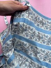 Load image into Gallery viewer, Blue &amp; White Striped Cotton Frock