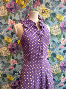 Biba Purple Polkadot Dress