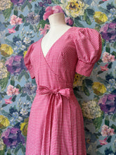 Load image into Gallery viewer, Biba Gingham Wrap Dress