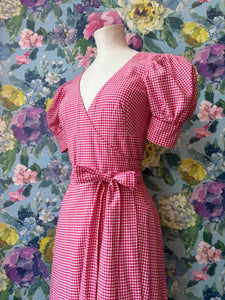 Biba Gingham Wrap Dress