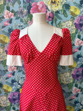 Load image into Gallery viewer, Biba Red Polkadot Dress