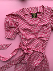 Biba Gingham Wrap Dress