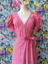 Load image into Gallery viewer, Biba Gingham Wrap Dress