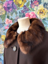 Load image into Gallery viewer, Mocha Wool &amp; Mink Fur Jacket