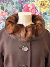 Load image into Gallery viewer, Mocha Wool &amp; Mink Fur Jacket
