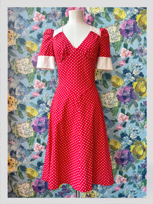 Biba Red Polkadot Dress