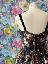 Load image into Gallery viewer, Frank Usher Noir Floral Cocktail Dress