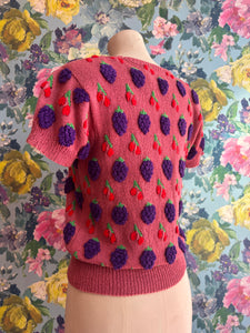 Patricia Roberts Fruit Knit Cardigan