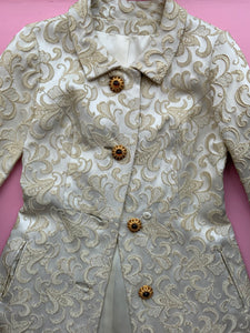 Ivory Brocade Coat