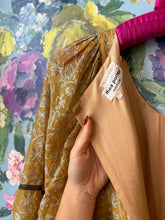 Load image into Gallery viewer, Thea Porter Gold Embroidered Gown
