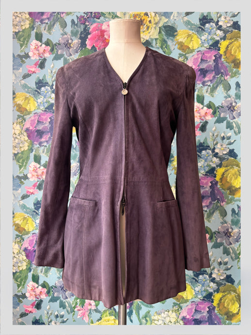 Armani Lavender Suede Jacket