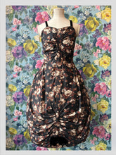 Load image into Gallery viewer, Frank Usher Noir Floral Cocktail Dress