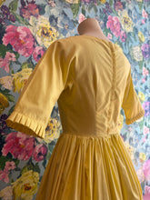 Load image into Gallery viewer, Lemon Yellow Cotton Sun Dress