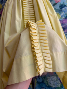 Lemon Yellow Cotton Sun Dress