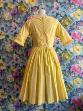 Load image into Gallery viewer, Lemon Yellow Cotton Sun Dress