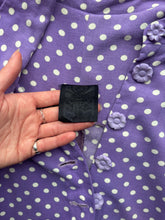 Load image into Gallery viewer, Biba Purple Polkadot Dress