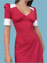Load image into Gallery viewer, Biba Red Polkadot Dress