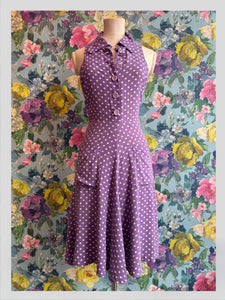 Biba Purple Polkadot Dress