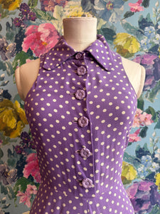 Biba Purple Polkadot Dress