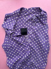 Load image into Gallery viewer, Biba Purple Polkadot Dress