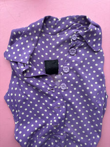Biba Purple Polkadot Dress