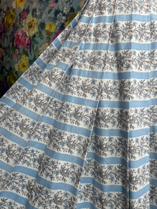 Blue & White Striped Cotton Frock