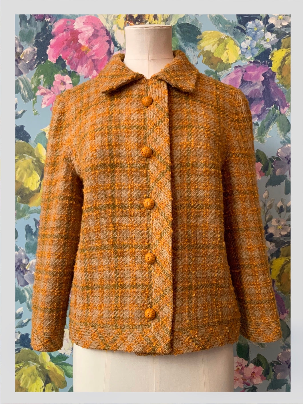 Pumpkin & Pistachio Boucle Jacket