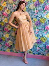 Load image into Gallery viewer, Apricot Strapless Party Dress from DRESS, in Bridport