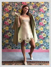 Load image into Gallery viewer, Ivory Satin Scalloped &amp; Beaded Cocktail Dress from Dress, in Bridport