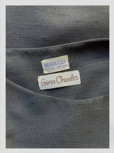 Gino Charles Slub Silk Cocktail Dress