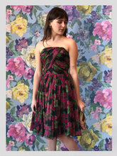 Load image into Gallery viewer, Midnight Florals Chiffon Cocktail Dress