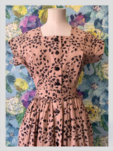 Load image into Gallery viewer, Horrockses Cotton Black and Bisque Dress from Dress, in Bridport