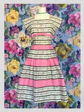 Load image into Gallery viewer, Horrockses Cotton Pink Striped Day Dress