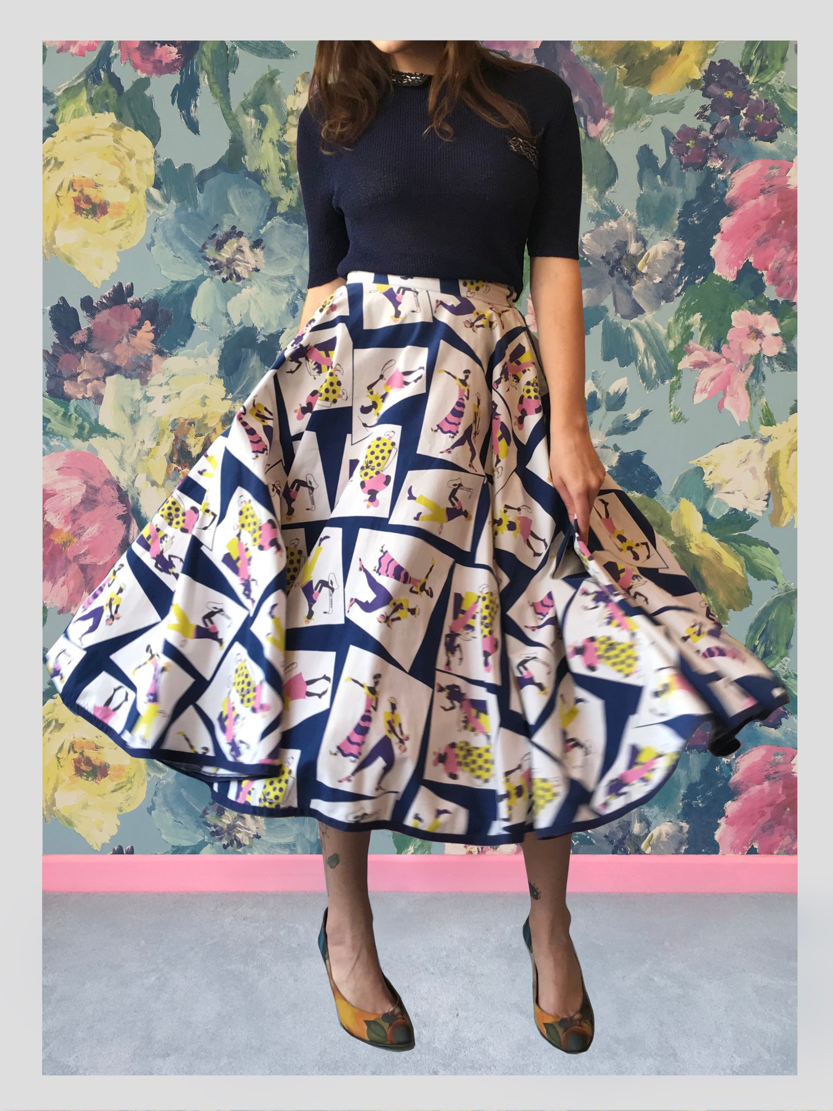 Calypso Dancer Cotton Circle Skirt DRESS Bridport