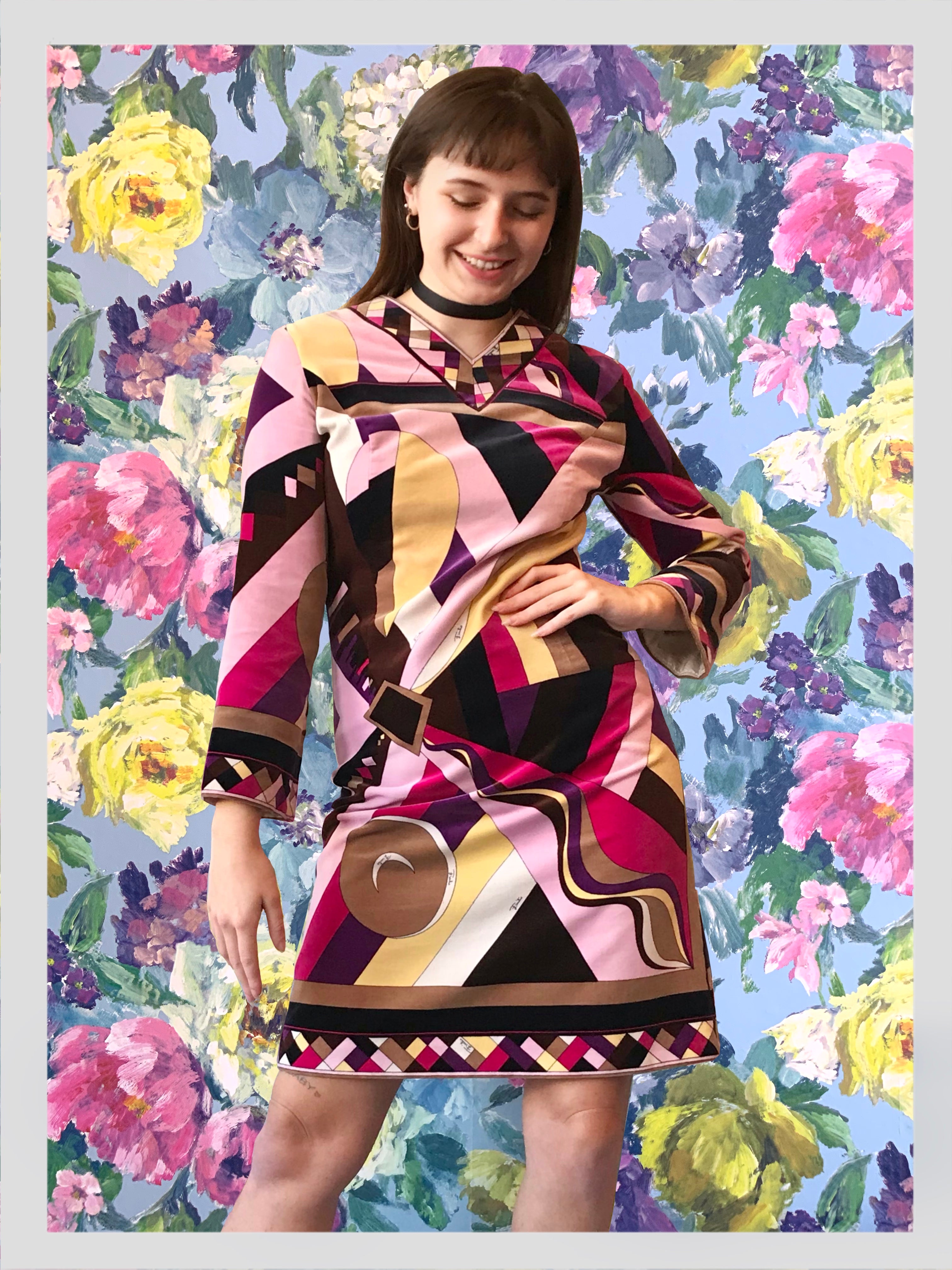 Pucci Kaleidoscope Velvet Dress